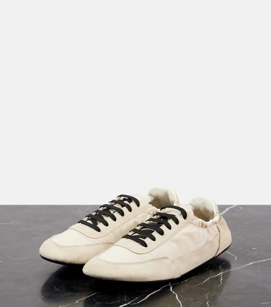 Prada - Collapse Re-Nylon suede-trimmed sneakers