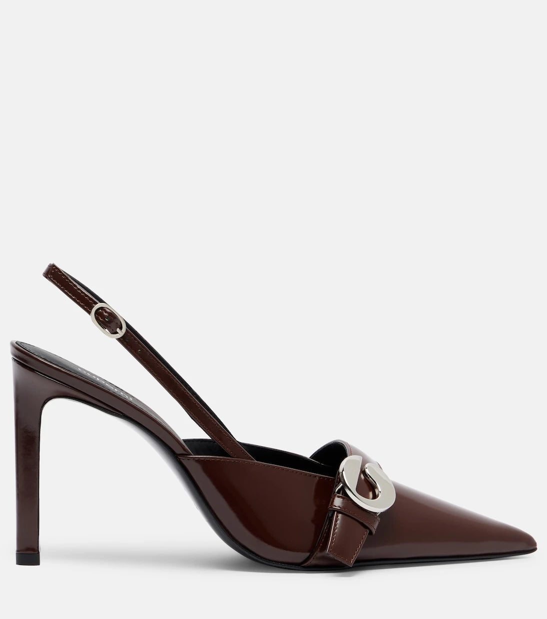 Coperni - Belt Stiletto leather slingback pumps