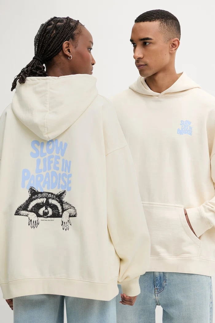 Kaotiko Kapüşonlu Pamuklu Sweatshirt