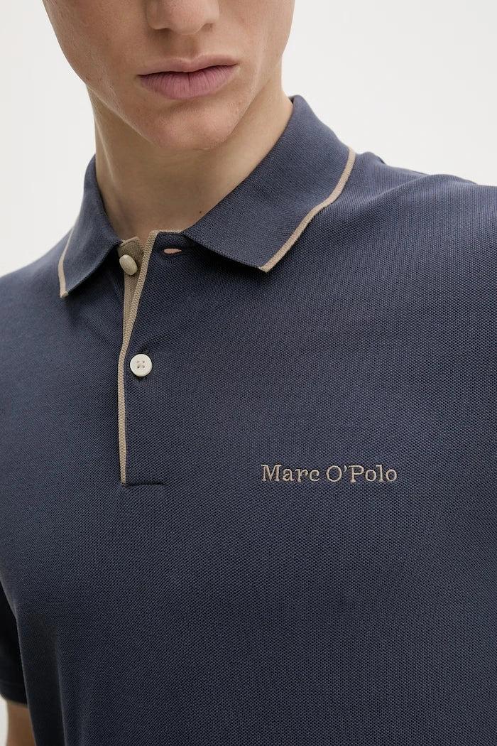 Marc O'Polo тениска с яка мъжка от памук
