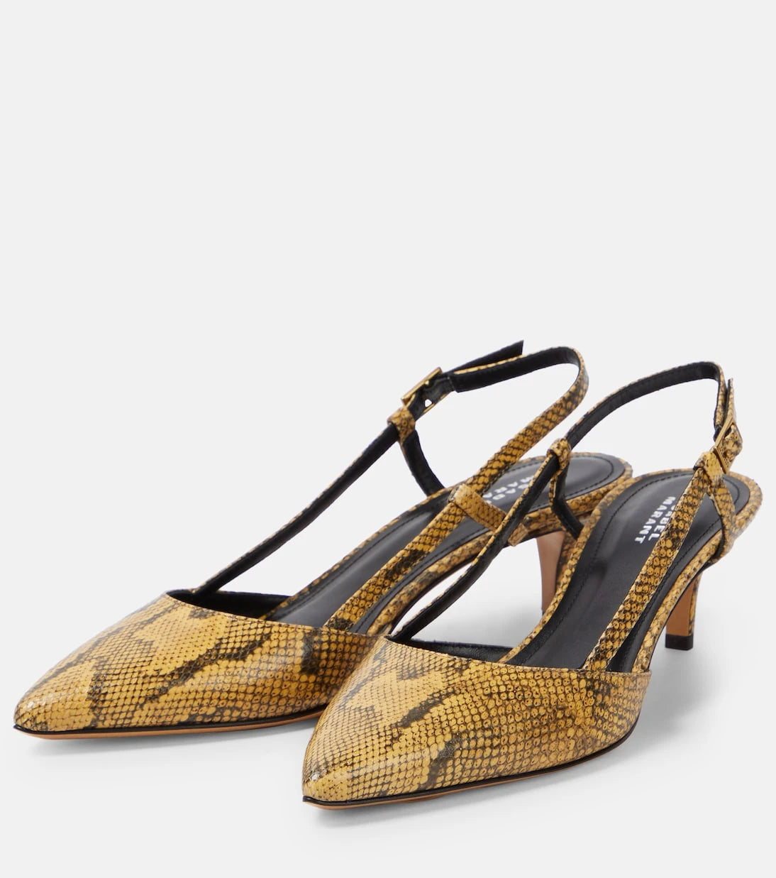 Isabel Marant - Pilia leather slingback pumps