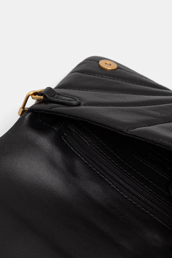 Pinko чанта crossbody дамска от кожа