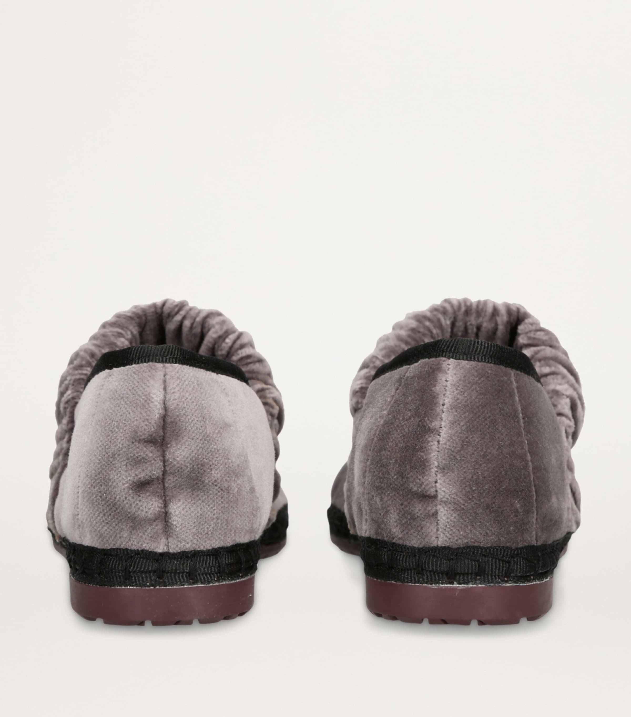 Flabelus Grey Velvet Mafalda Espadrilles