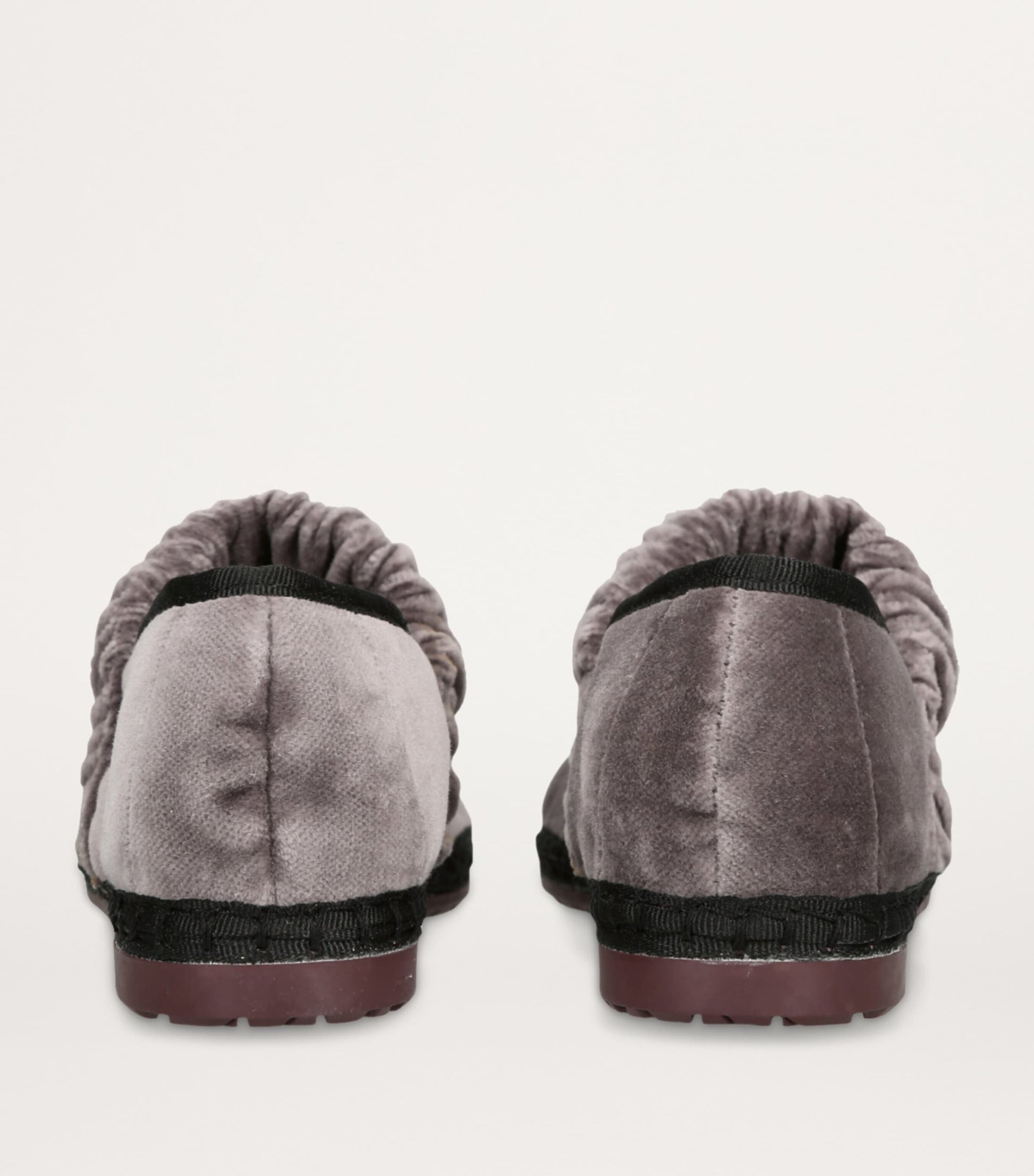 Flabelus Grey Velvet Mafalda Espadrilles