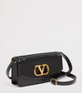 Valentino Garavani Black Small Leather Vain Clutch Bag
