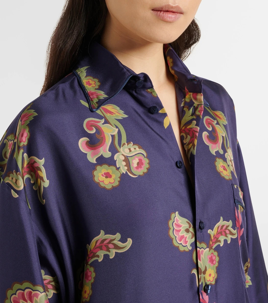 Etro - Printed silk shirt