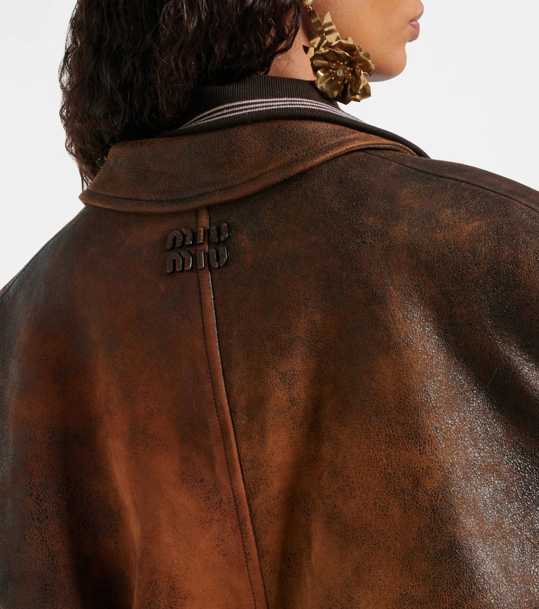 Miu Miu - Oversized suede jacket