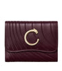 Burgundy Mini Leather Panthère de Cartier Wallet