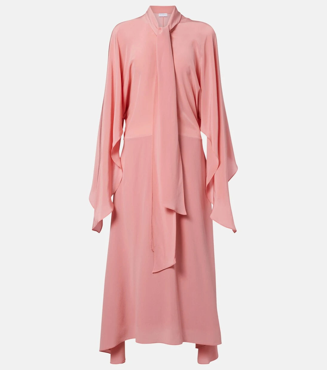 Stella McCartney - Tie-neck silk midi dress