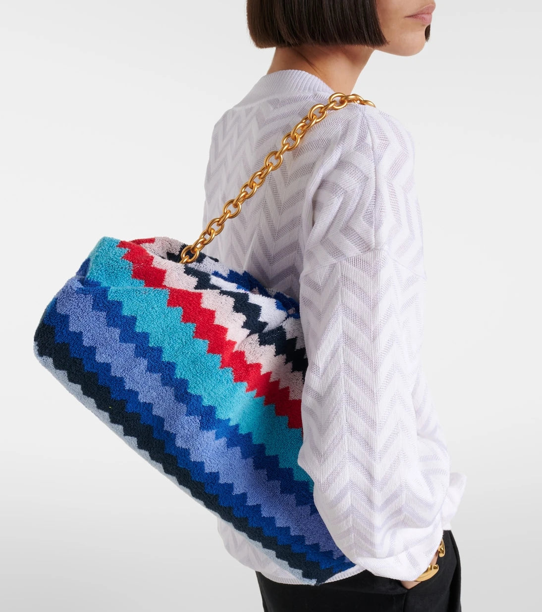 Missoni - Zigzag terry clutch