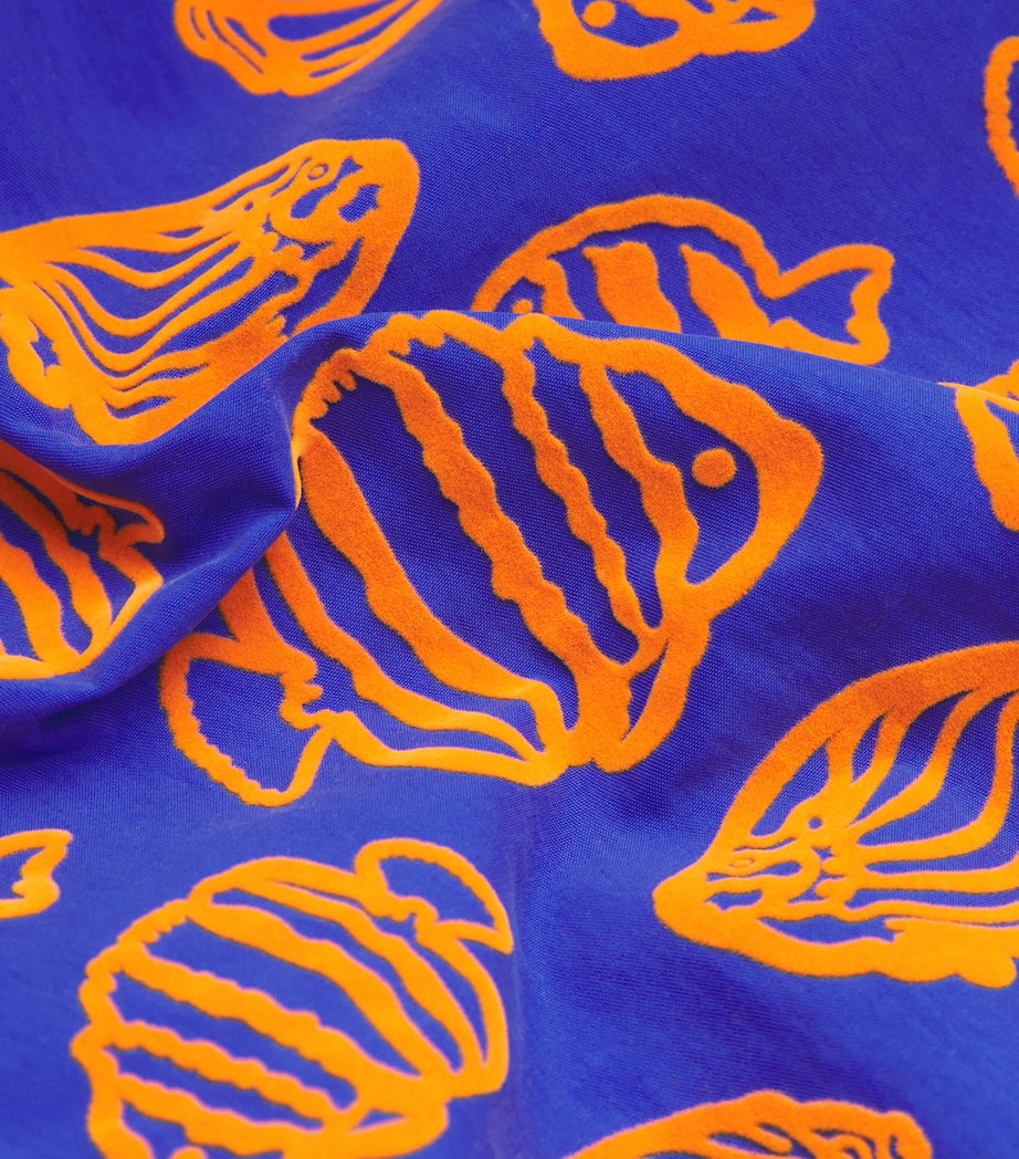 Fish Print Moorea Swim Shorts