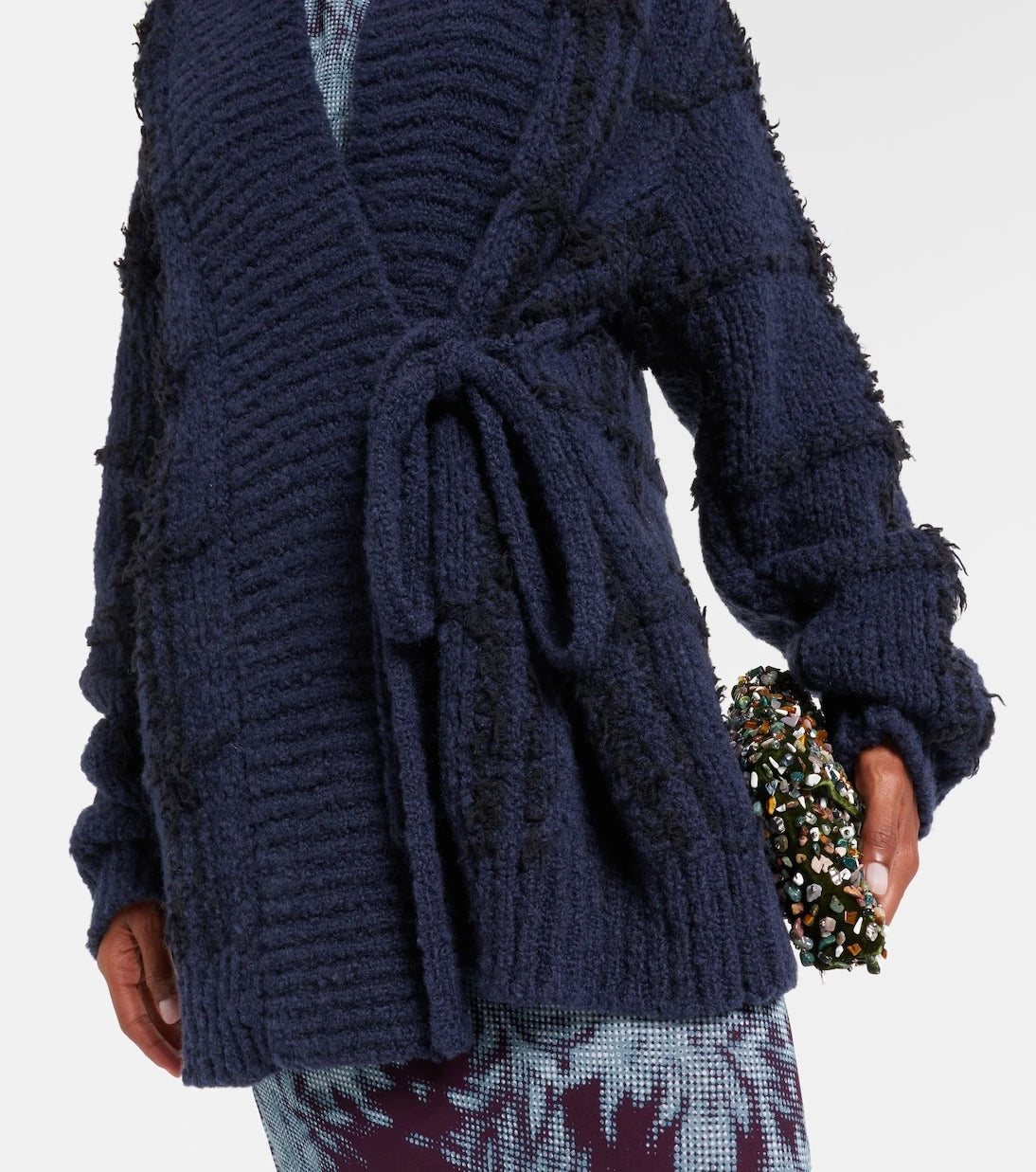 Dries Van Noten - Checked wool cardigan