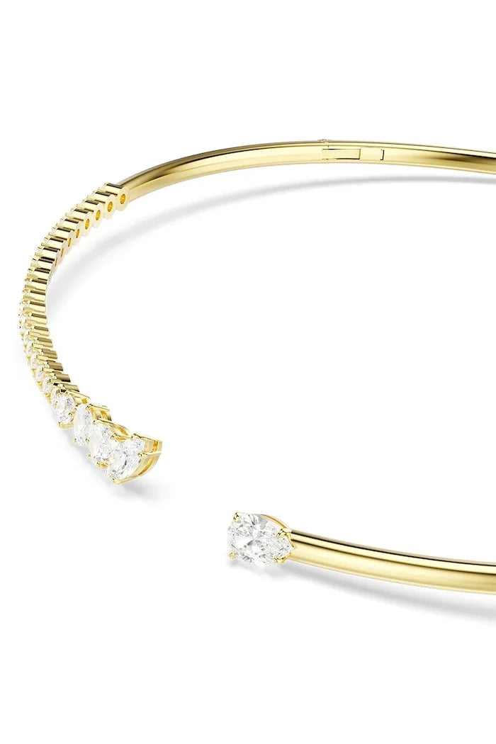 Swarovski kadın choker kolye, altın kaplama, zirkonlu MESMERA