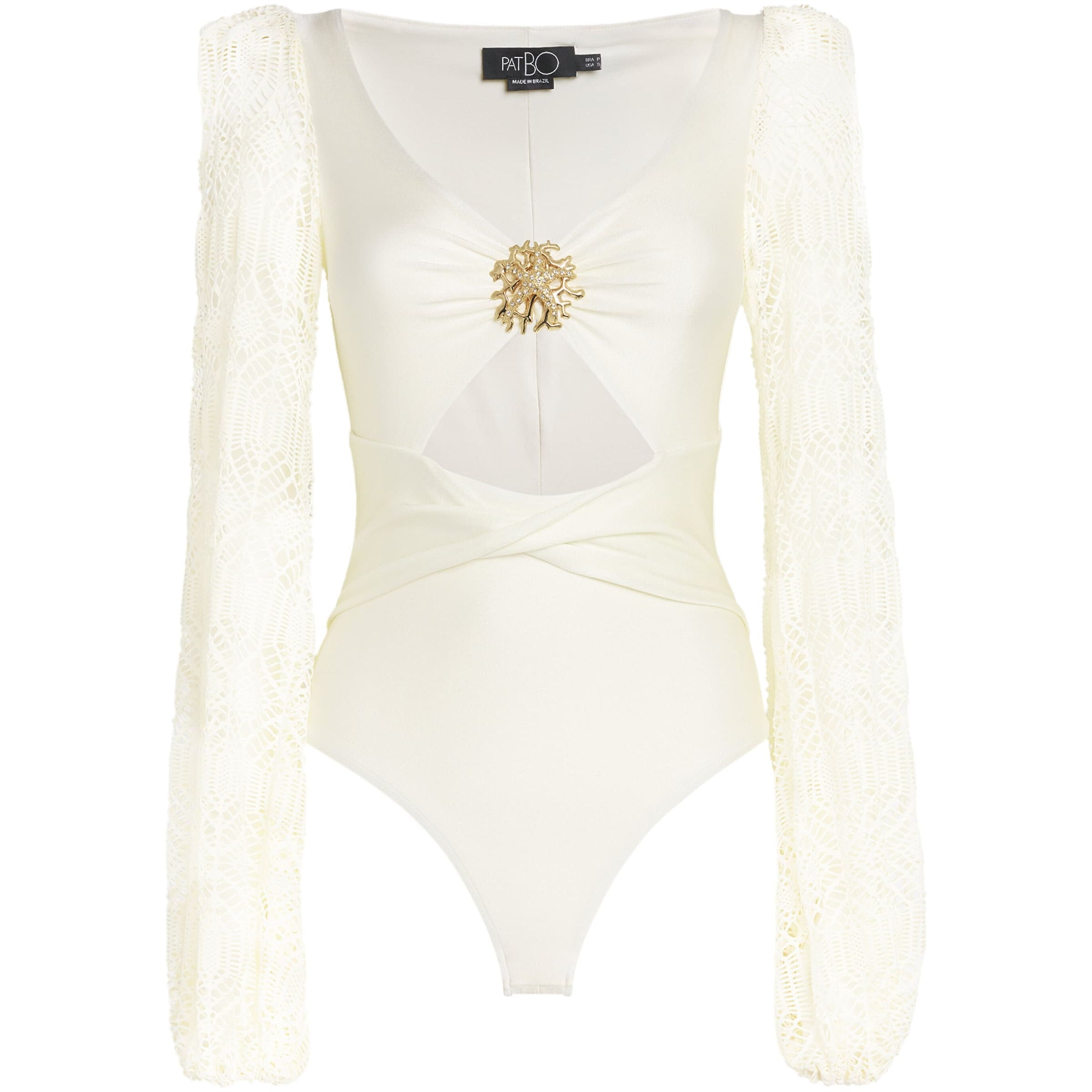 White Crocheted Coral Swimsuit