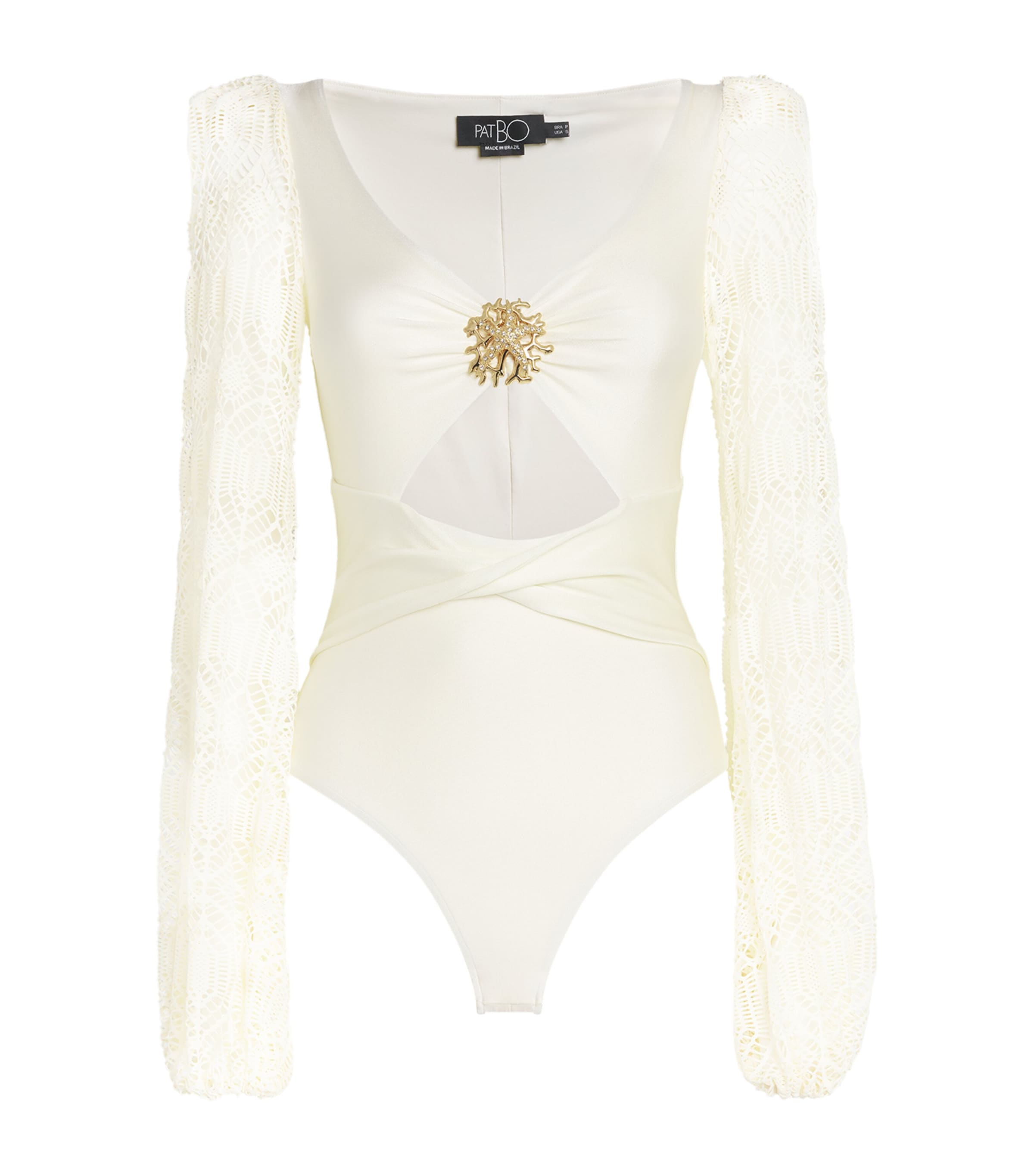 White Crocheted Coral Swimsuit