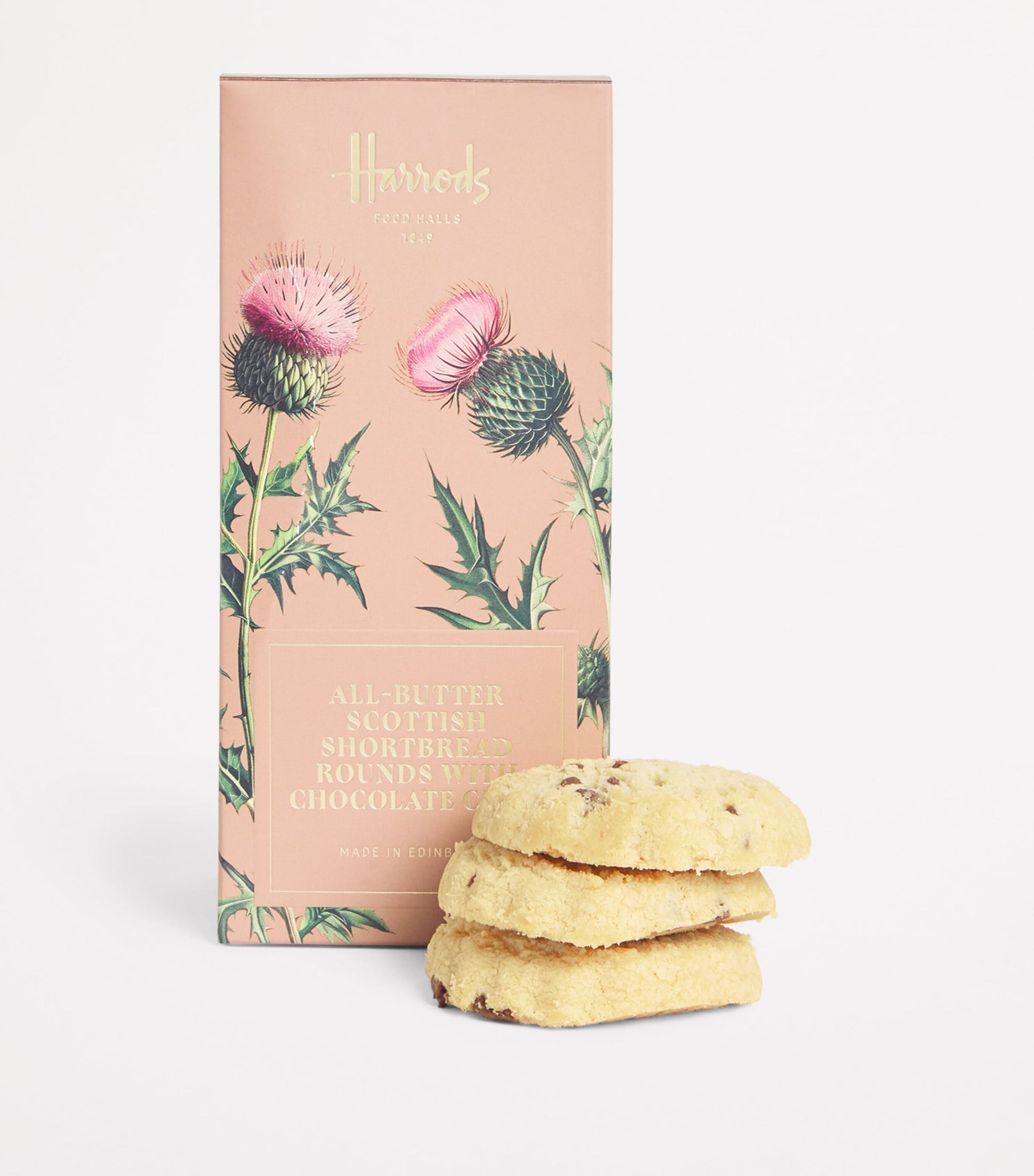 All-Butter Scottish Shortbread Rounds with Chocolate Chips (200g)