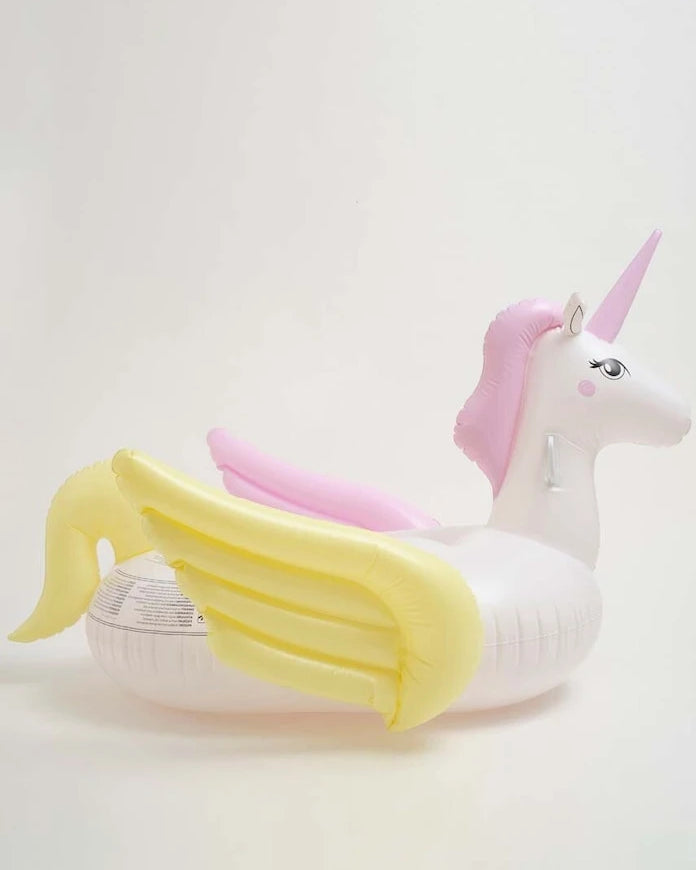 SunnyLife Luxe Ride-On Float Unicorn Pastel Şişme Yüzme Yatağı