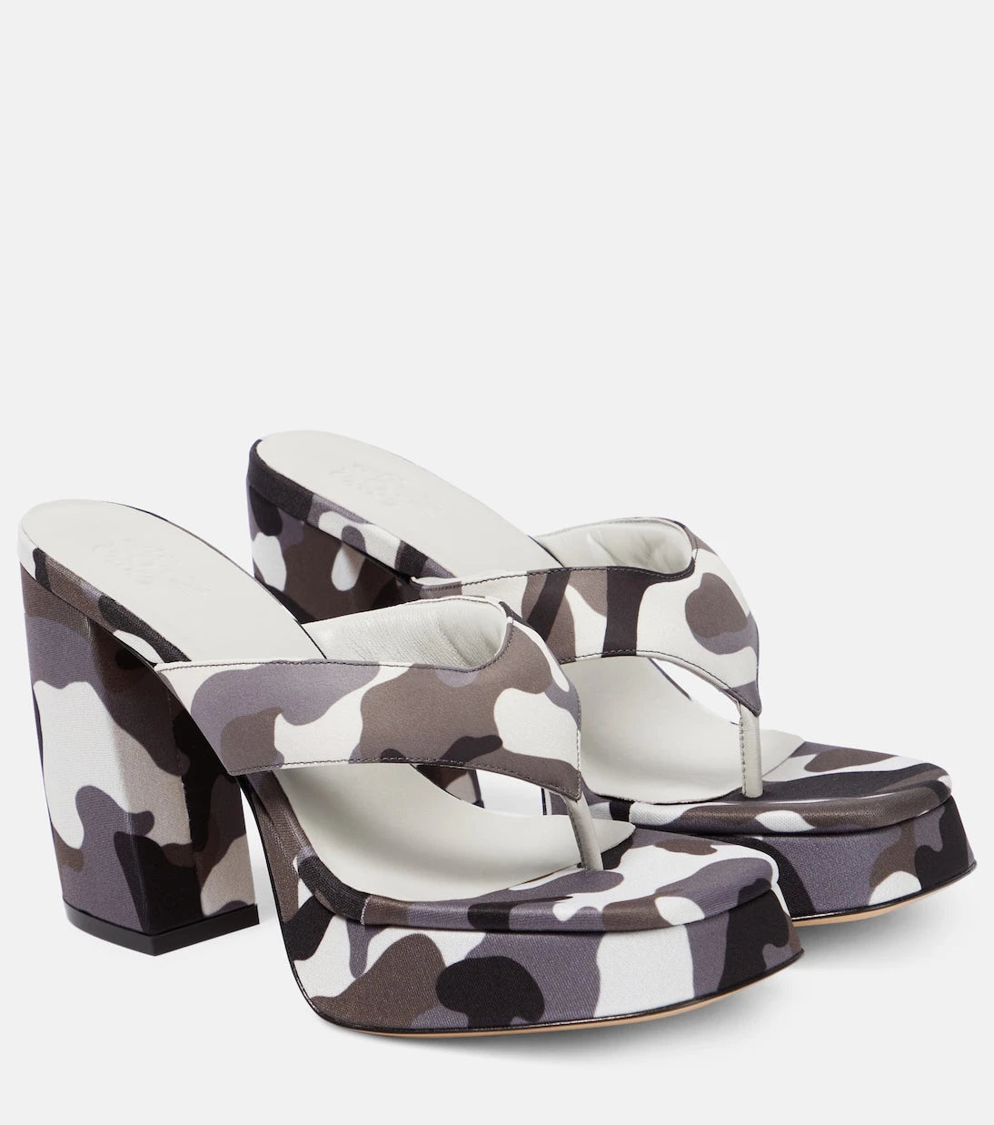 Gia Borghini - Gia 17 Uni camouflage platform thong sandals
