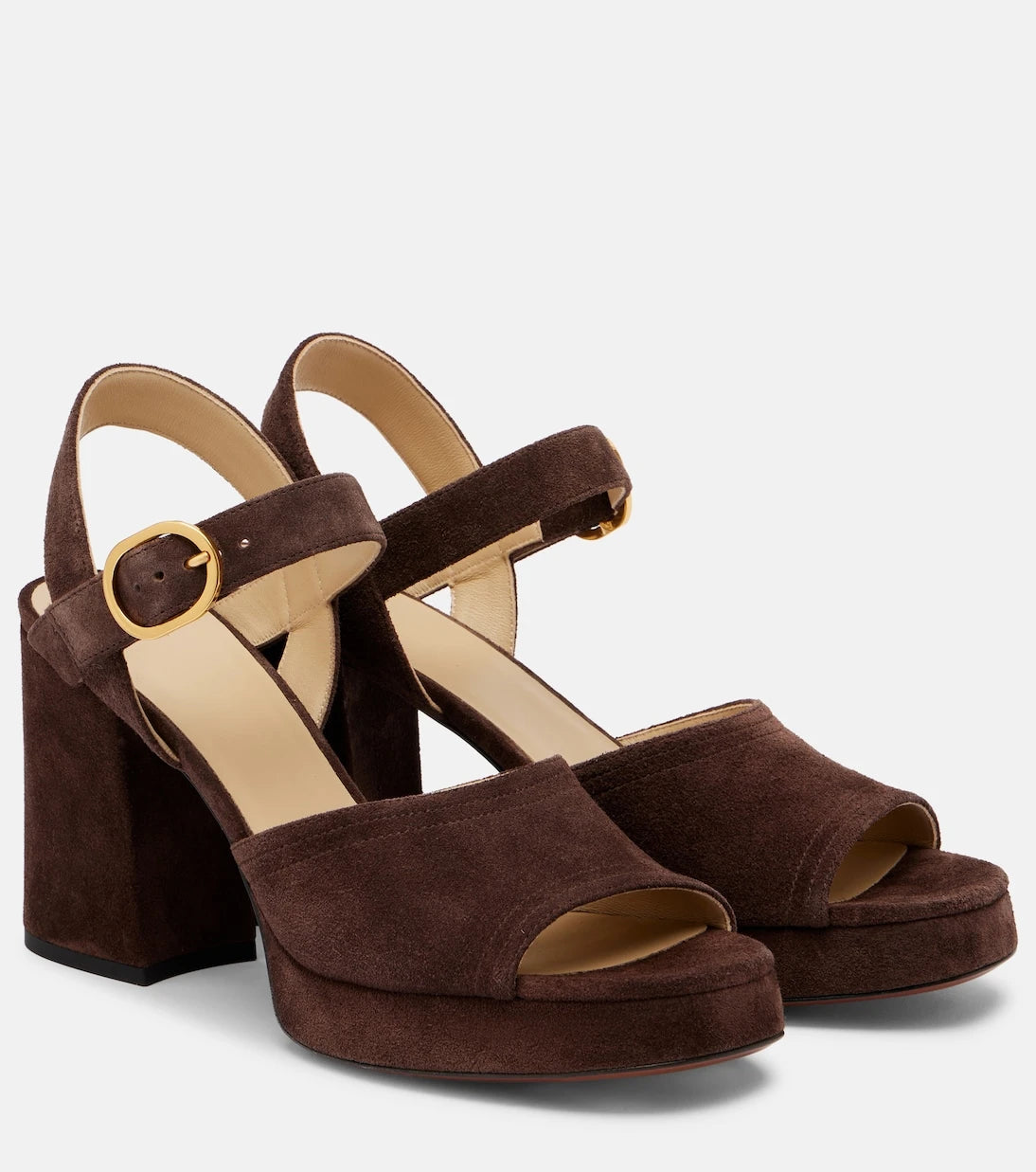 Valentino Garavani - Fawcette VLogo suede platform sandals