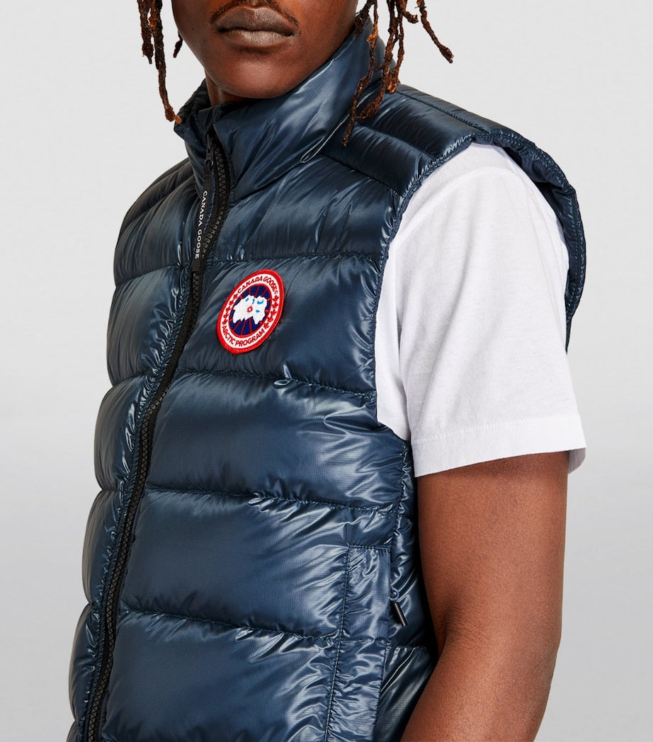 Canada Goose Blue Quilted Crofton Gilet