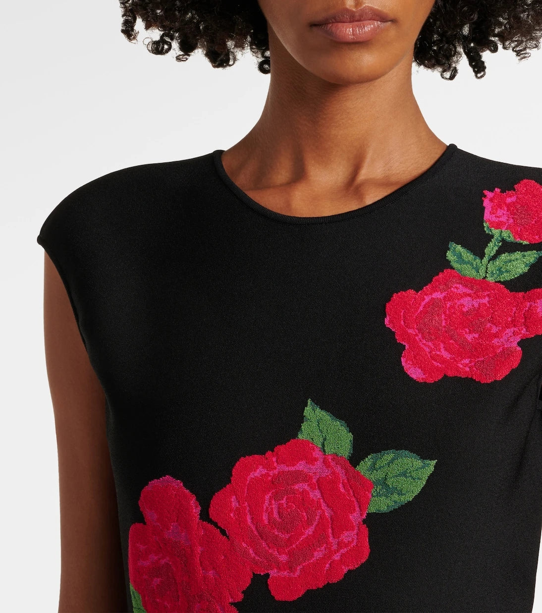 Carolina Herrera - Floral jacquard midi dress