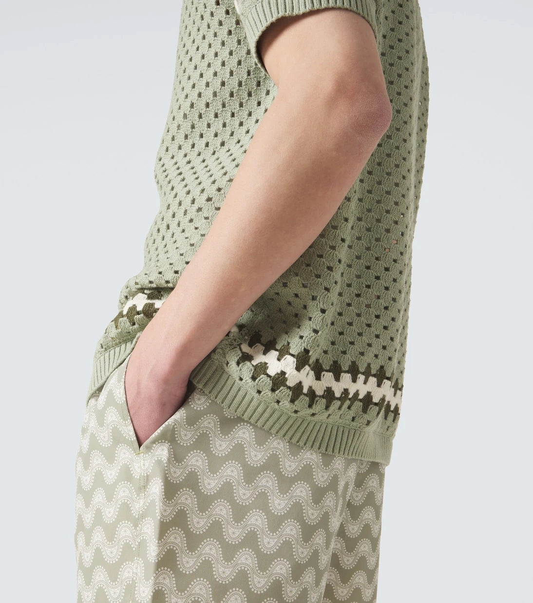 Frescobol Carioca - Pinto crochet cotton shirt