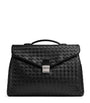 Bottega Veneta Leather Intrecciato Archivist Cross-Body Bag