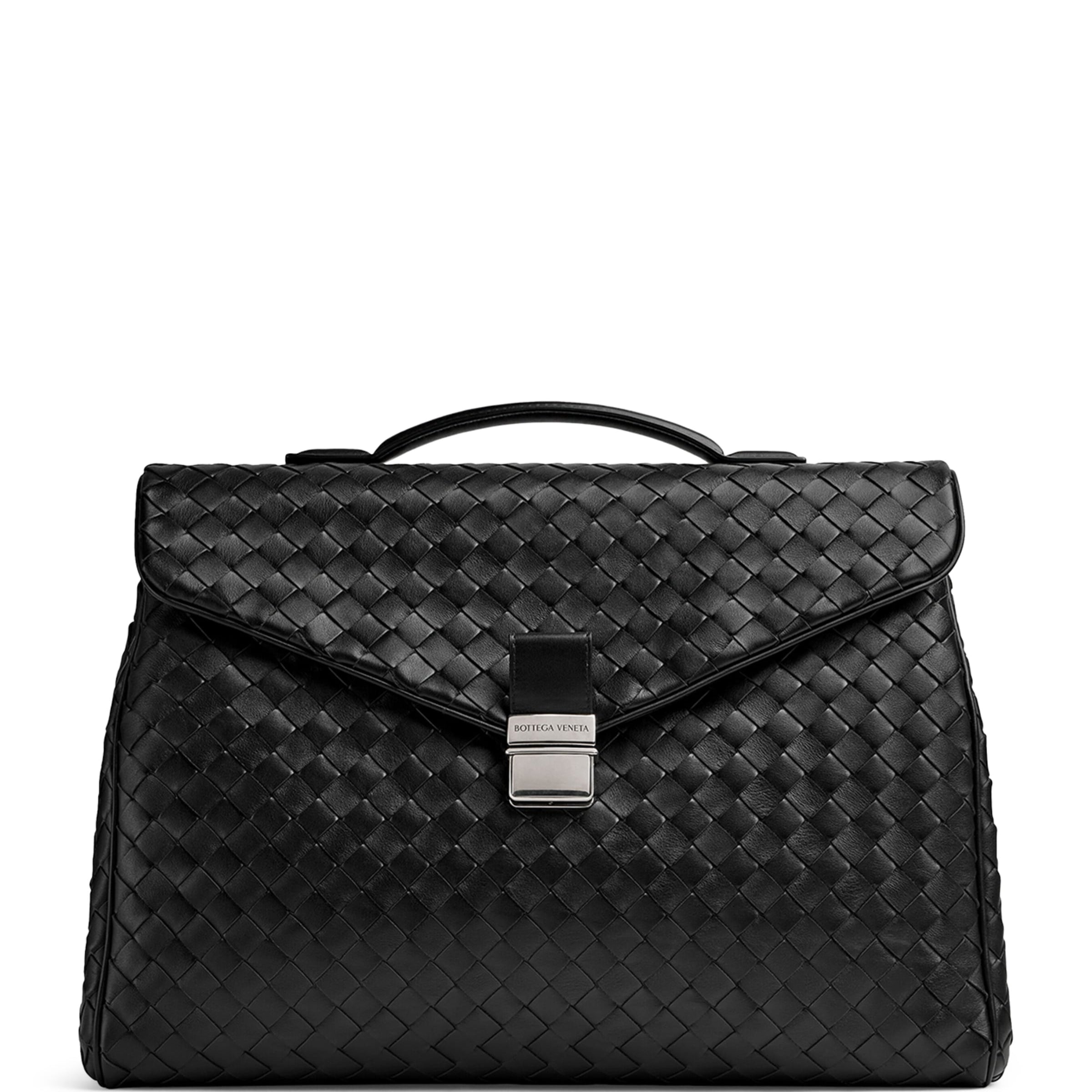 Bottega Veneta Leather Intrecciato Archivist Cross-Body Bag