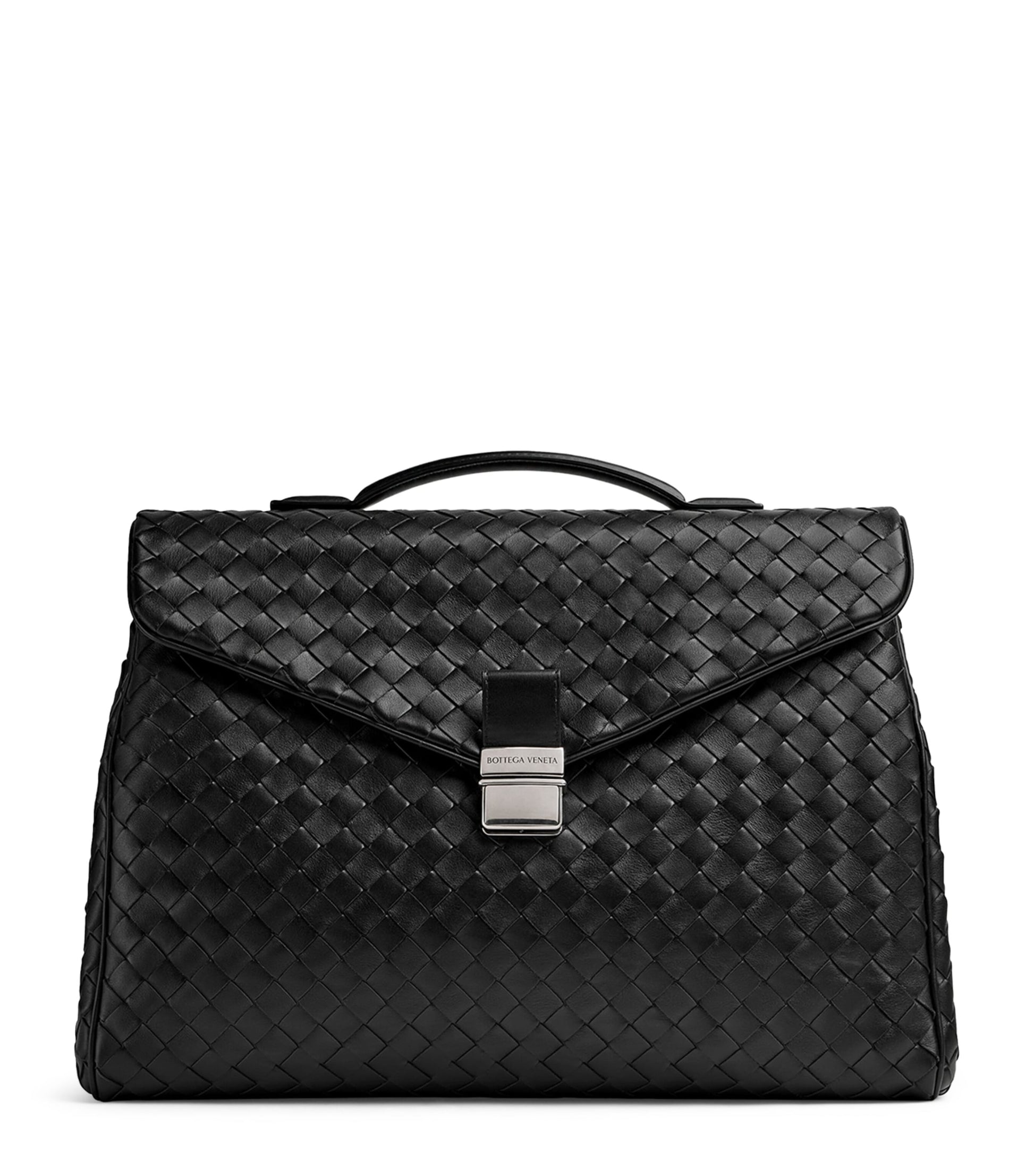 Bottega Veneta Leather Intrecciato Archivist Cross-Body Bag