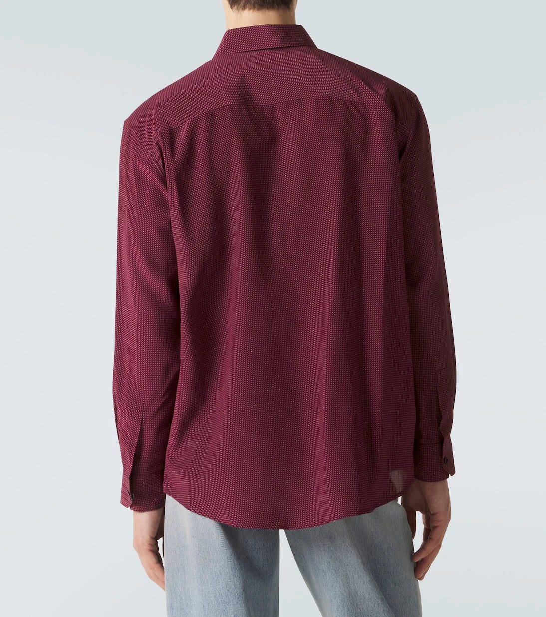 Saint Laurent - Cassandre silk crêpe de chine shirt