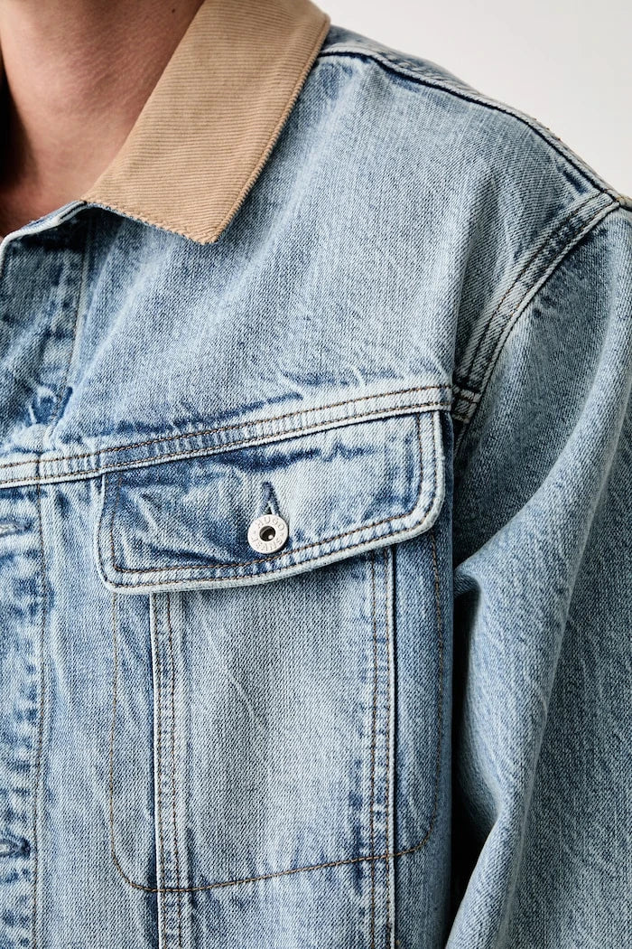 HUGO Mavi Erkek Denim Ceket Erlo