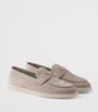 Suede Triangle Loafers
