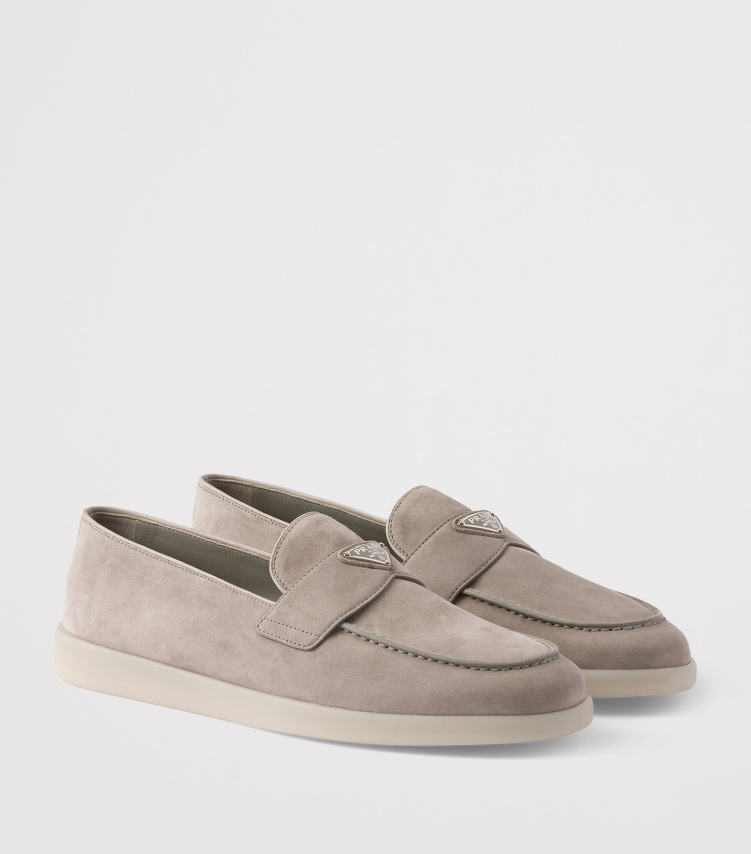 Suede Triangle Loafers