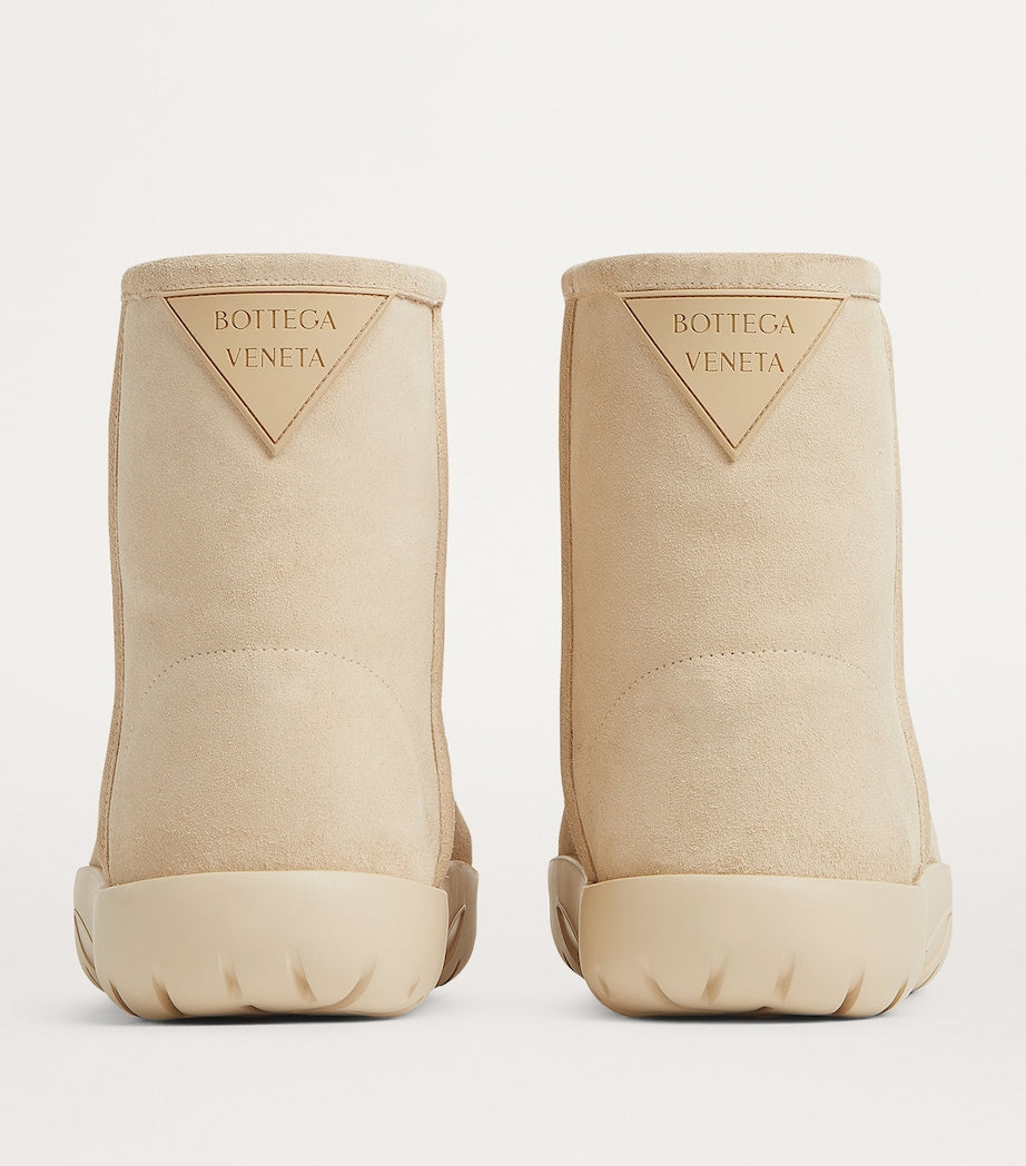 Neutral Suede Ankle Boots