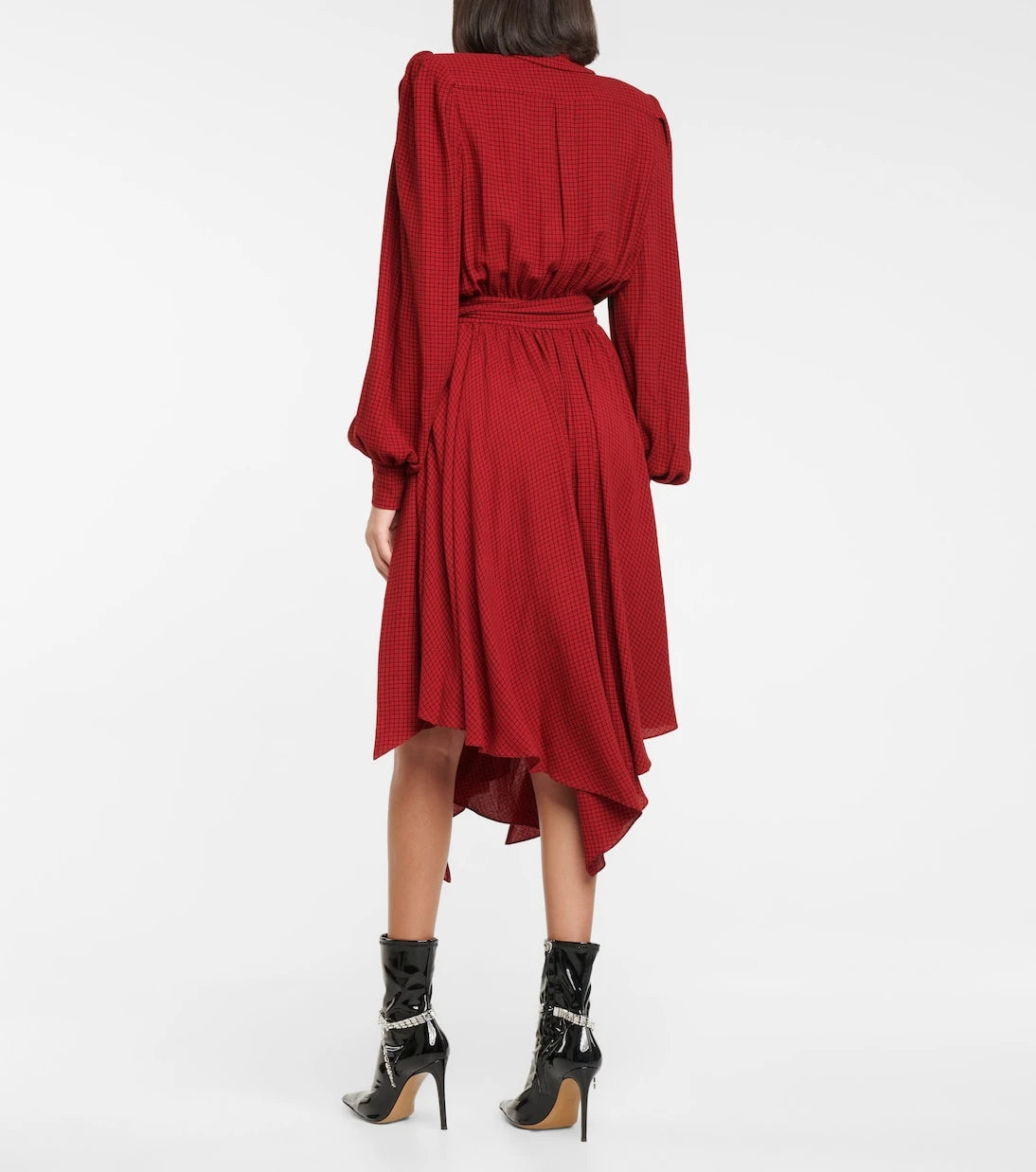 Alexandre Vauthier - Checked wrap dress