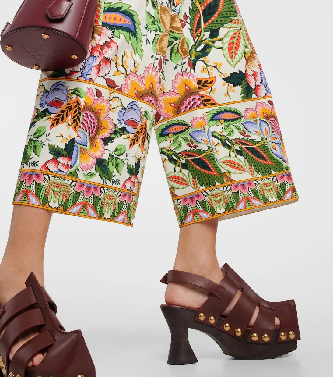 Etro - Floral cotton culottes