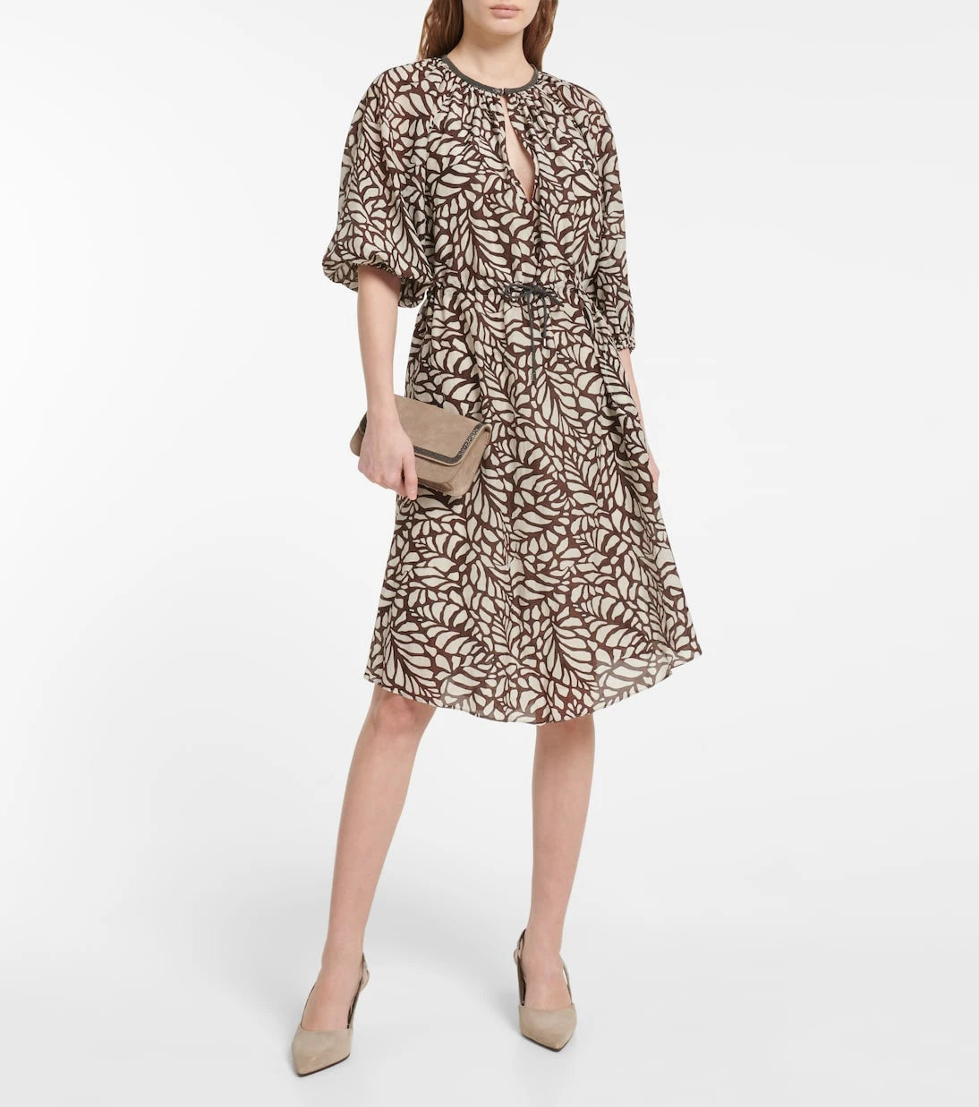 Brunello Cucinelli - Cotton-blend minidress