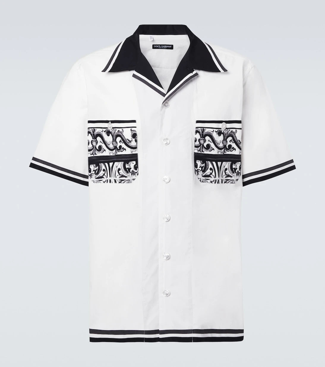 Dolce&Gabbana - Majolica printed cotton shirt