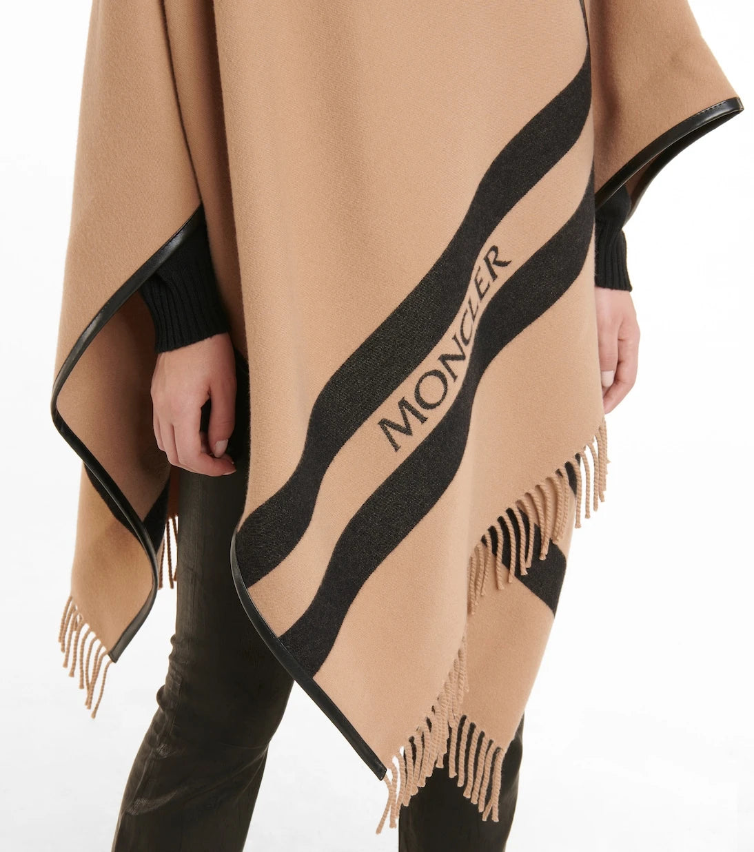 Moncler - Wool logo cape