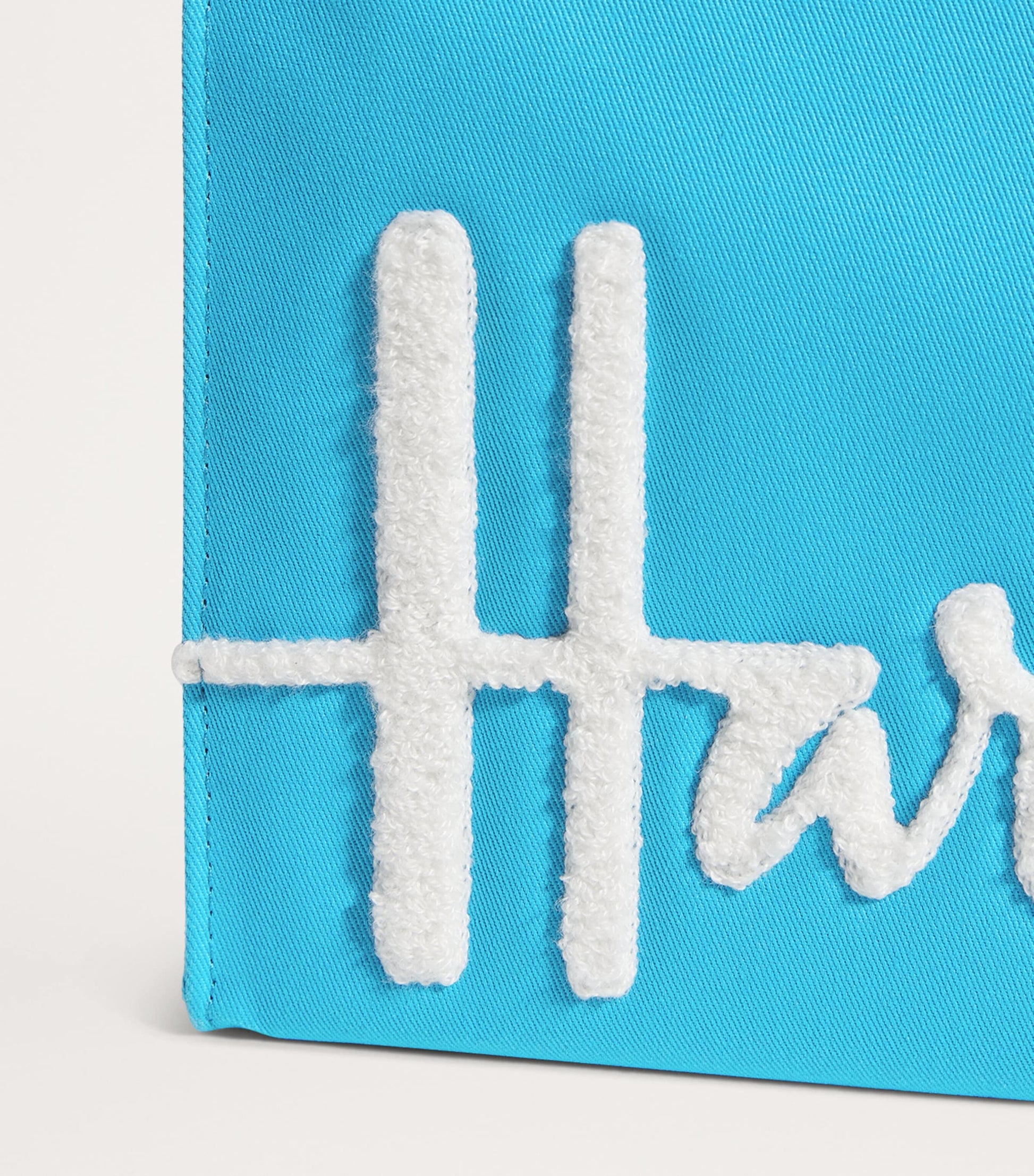 Small Cotton Logo Tote Bag BRIGHT BLUE