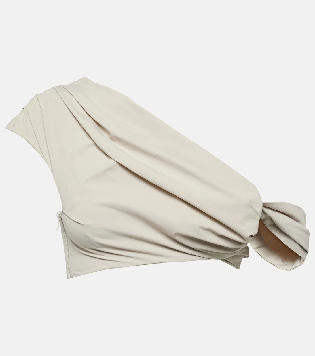 Entire Studios - Crimp one-shoulder ruched crop top