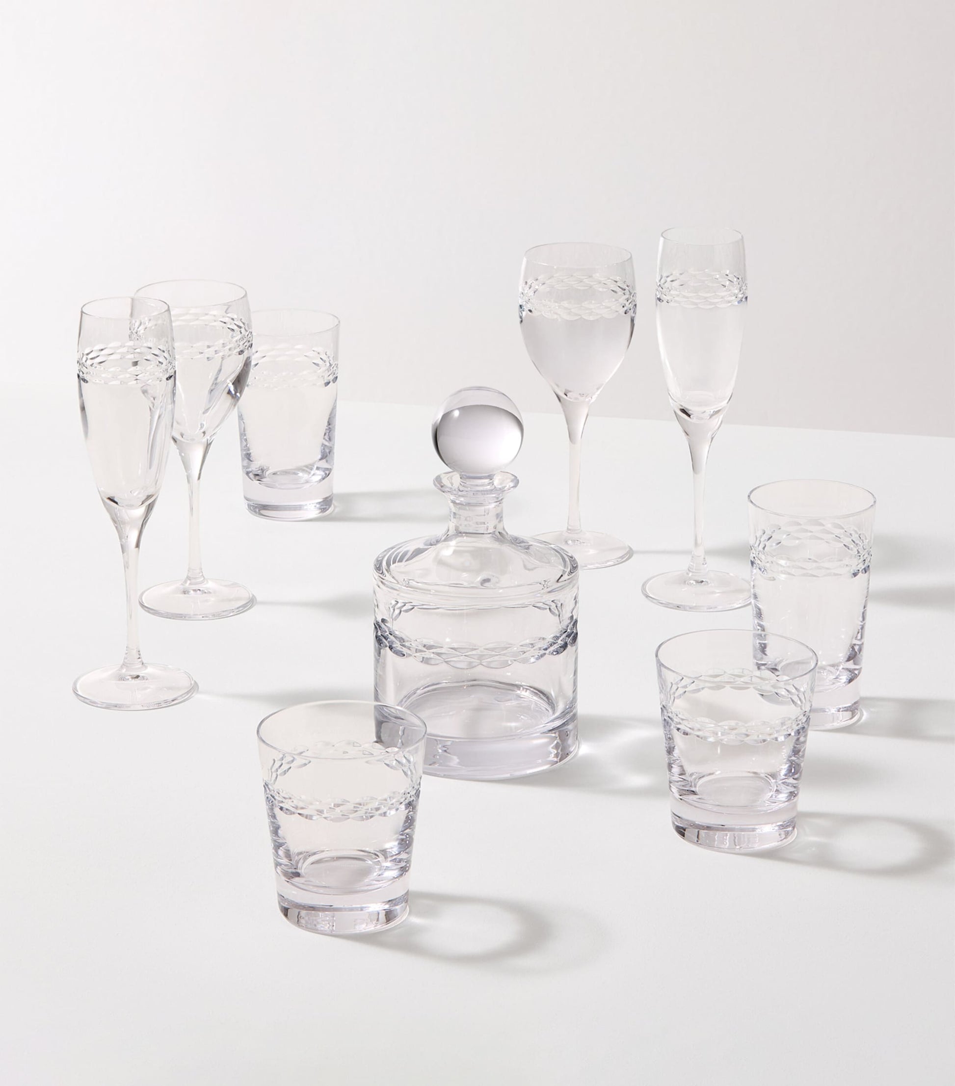 Set of 2 Crystal Neo Wine Glasses (280ml)