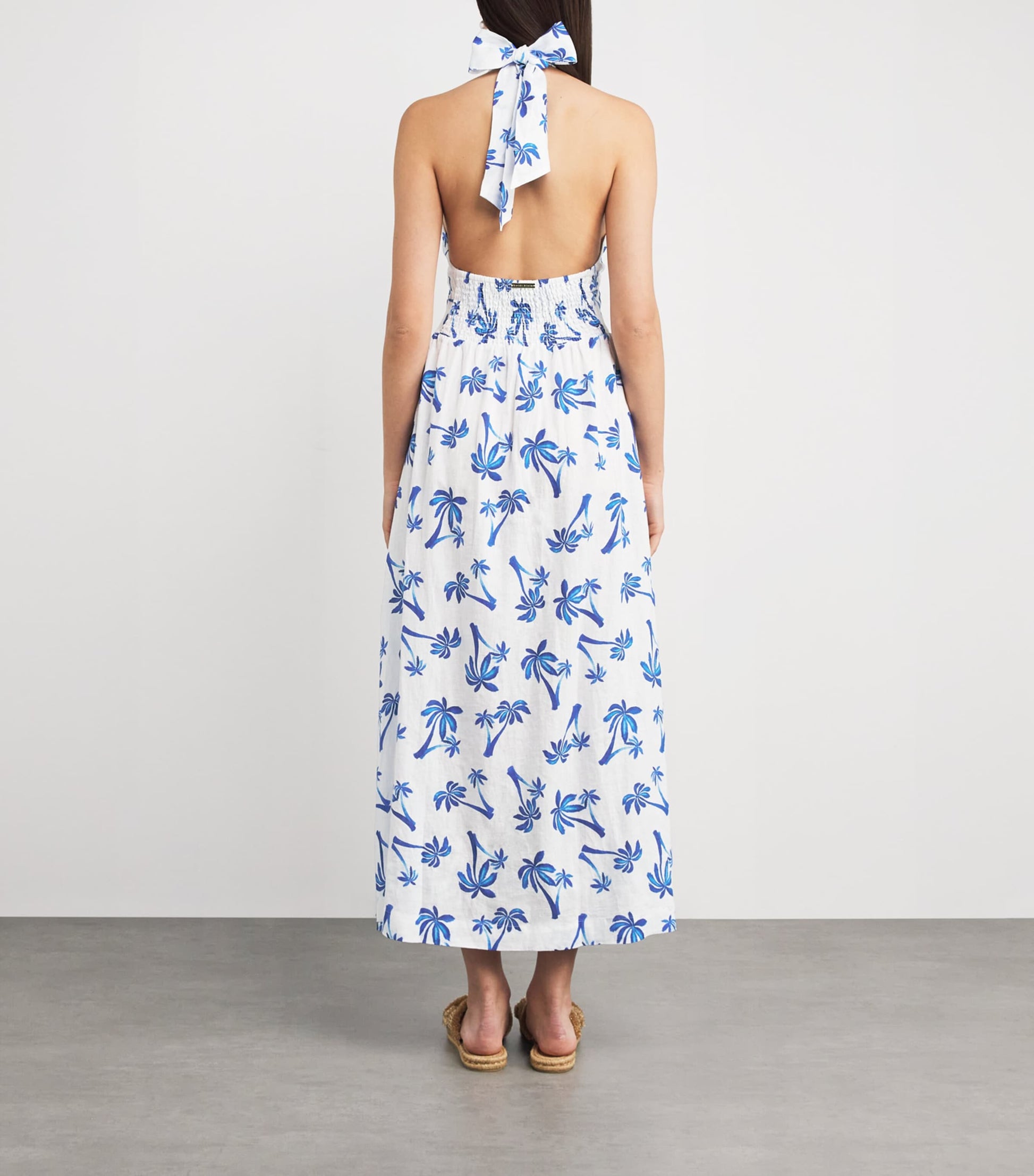 Heidi Klein Multi Linen Palm Beach Maxi Dress