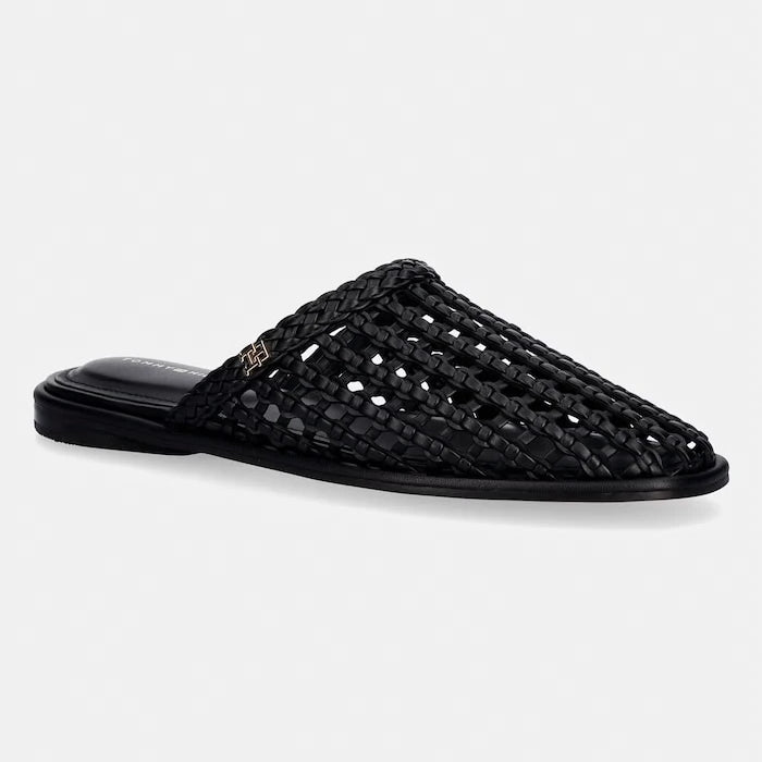 Tommy Hilfiger чехли дамски HILFIGER LEATHER MIX FLAT MULE