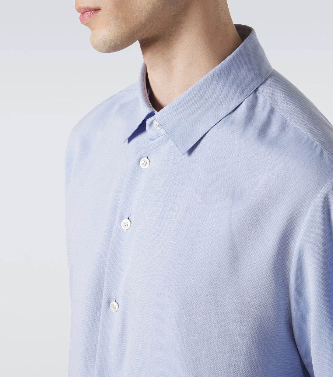 The Row - Paxon silk poplin jacquard shirt