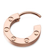 Rose Gold LOVE Hoop Earring