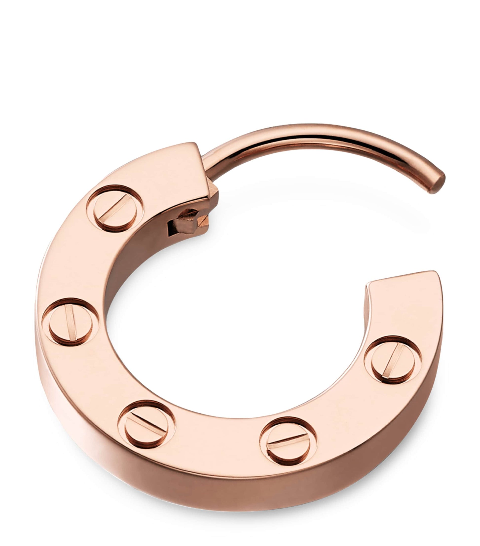 Rose Gold LOVE Hoop Earring
