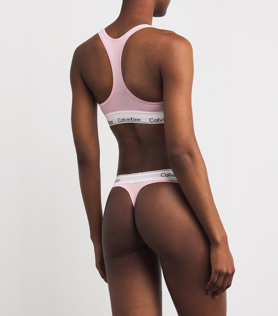 Pink Logo Thong