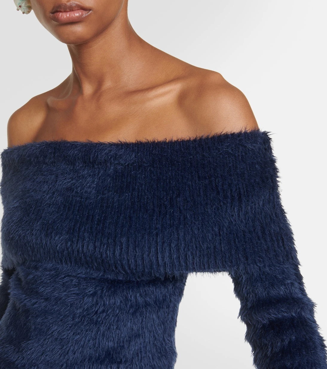 Acne Studios - Off-shoulder cropped sweater