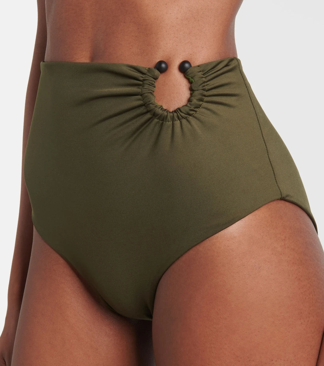 Johanna Ortiz - Ring-detail high-rise bikini bottoms